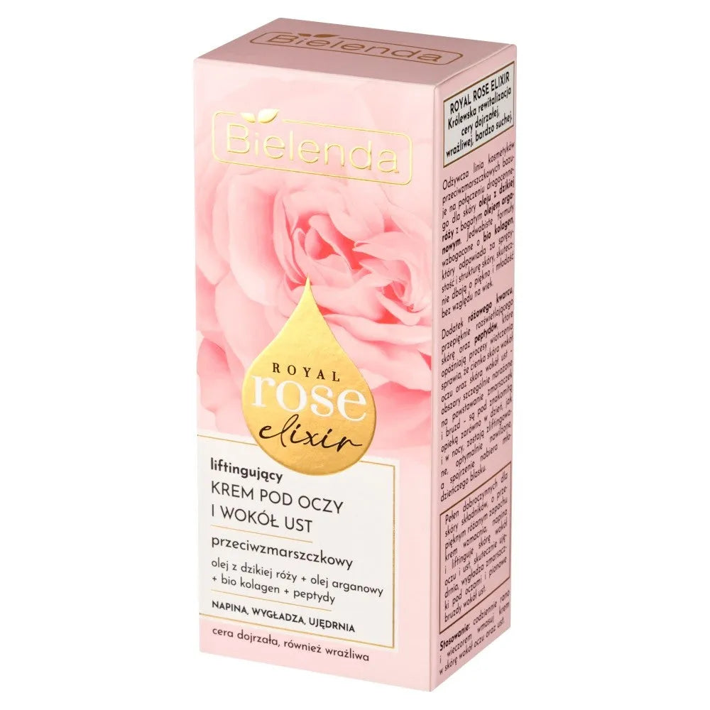 BIELENDA ROYAL ROSE ELIXIR Kremas aplink akis nuo raukšlių 15ml - Kosmetika