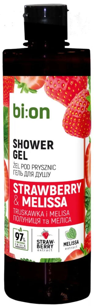 BIO NATURELL Strawberry and Melissa Cream Shower Gel 473 ml - Kosmetika