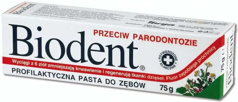 Biodent Toothpaste for Periodontitis 75g - Kosmetika