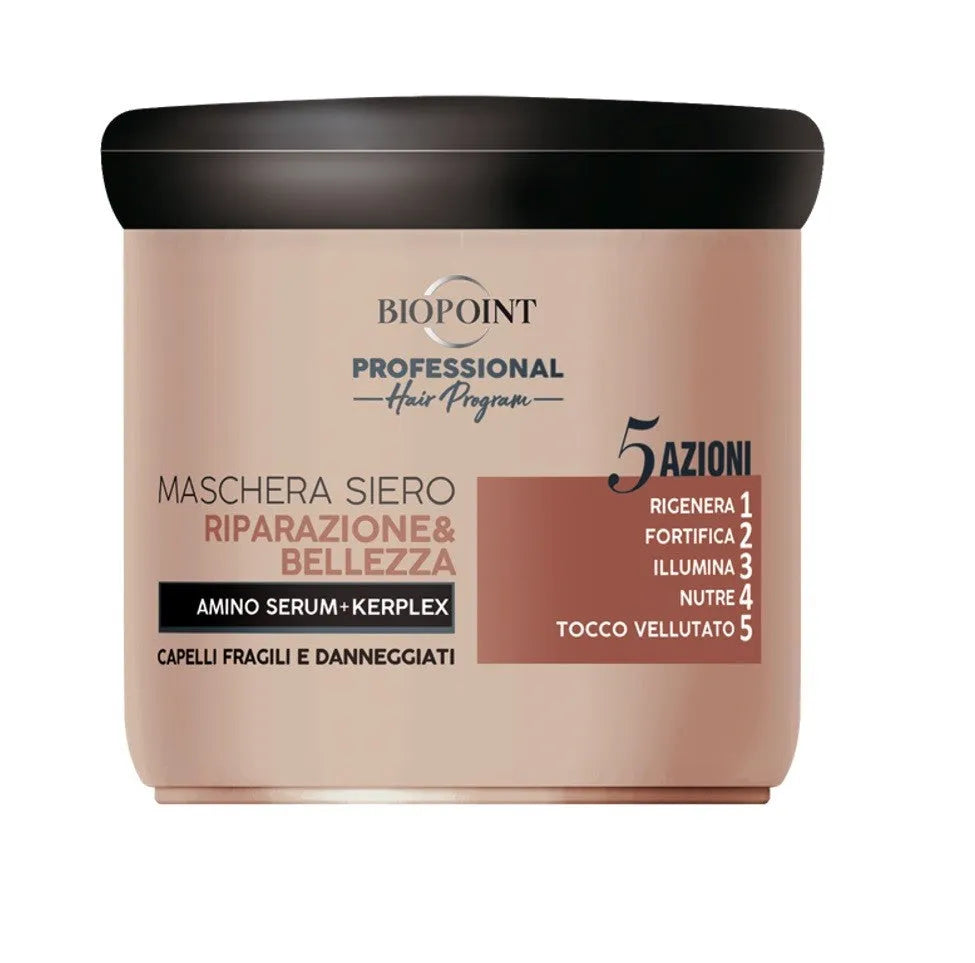 BIOPOINT Professional Hair Programme Atkuriamoji ir maitinančioji kaukė pažeistiems plaukams 400 ml - Kosmetika