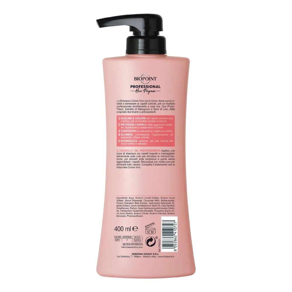 BIOPOINT Professional Hair Programme Spalvą stiprinantis šampūnas dažytiems plaukams 400 ml - Kosmetika