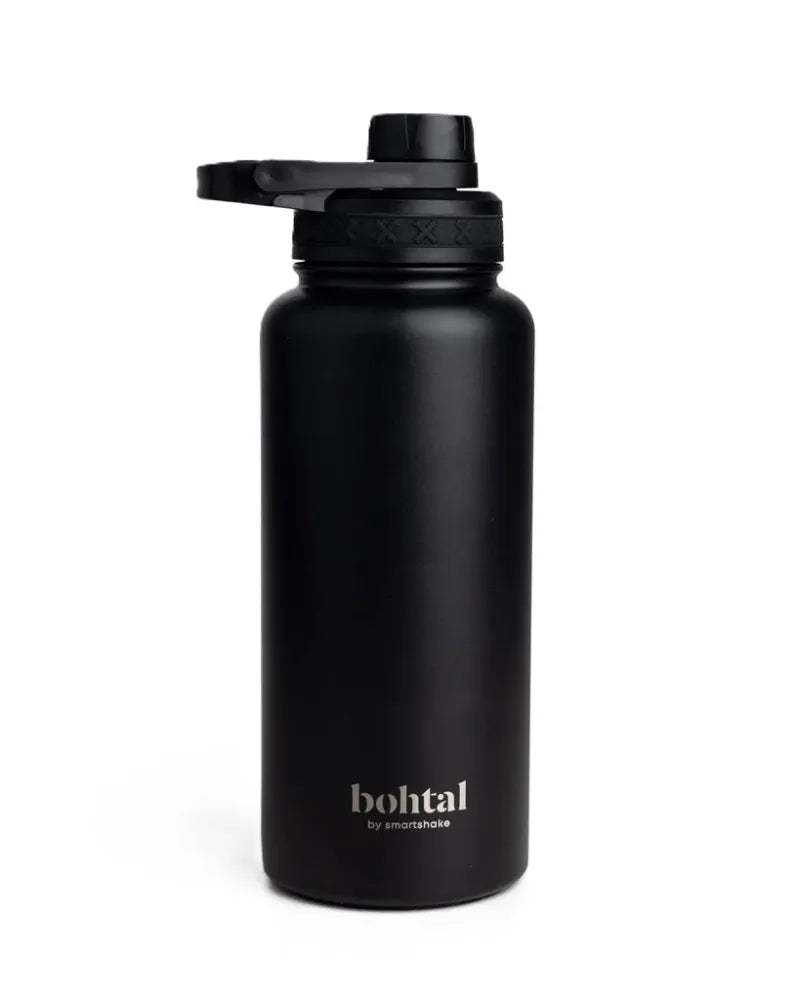 Bohtal Insulated Sports Bottle Black - 960 ml - SmartShake - Sporto papildai