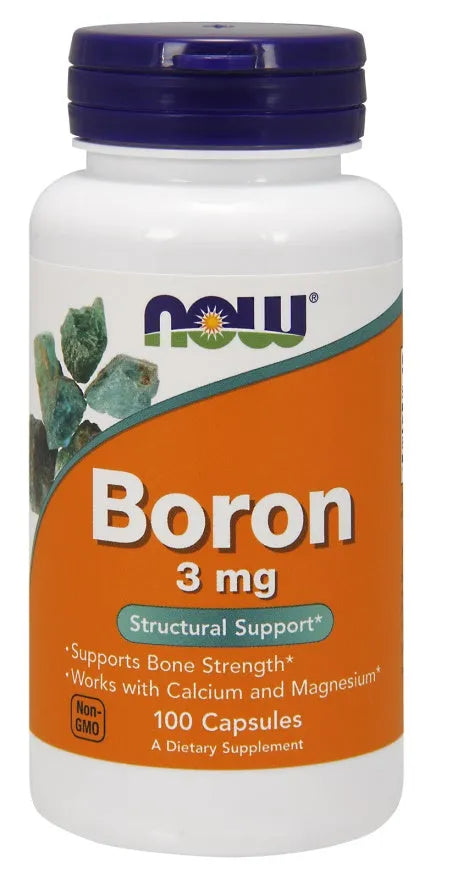 Boron 3mg - 100 caps - NOW Foods - Papildai