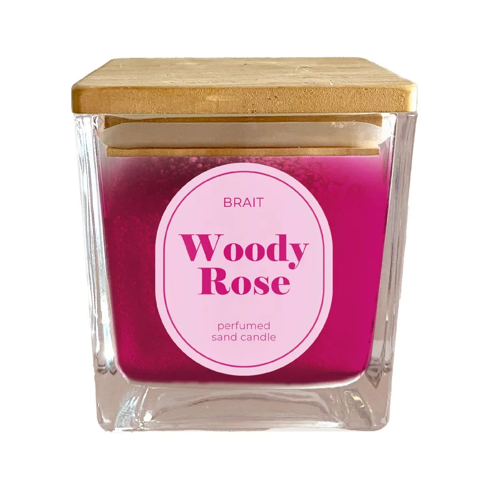 BRAIT Woody Rose sand candle 130 g - Medicinos ir slaugos prekės