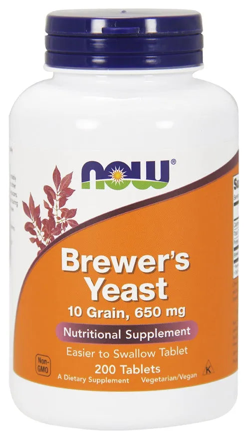 Brewer’s Yeast Tablets - 200 - NOW Foods - Papildai
