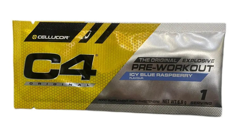 C4 Original Icy Blue Raspberry - 6.6g (1 serving) - Cellucor - Sporto papildai