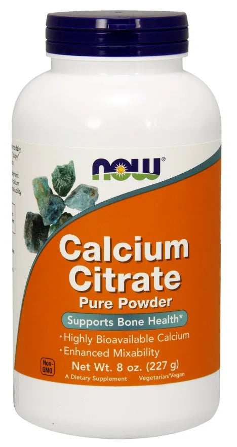 Calcium Citrate Pure Powder - 227g - NOW Foods - Papildai