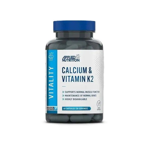 Calcium & Vitamin K2 - 60 caps - Applied Nutrition - Sporto papildai