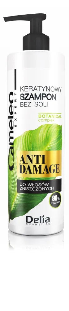 CAMELEO Keratin shampoo without salt for damaged hair 400 ml - Kosmetika