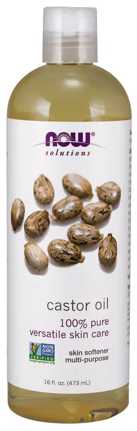 Castor Oil 100% Pure - 473 ml - NOW Foods - Papildai