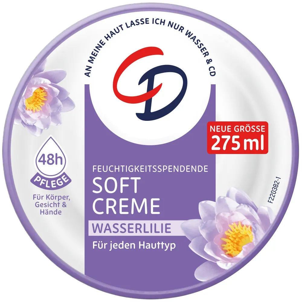CD Drėkinamasis Veido ir Kūno Kremas Vandens Lelija 275ml - Kosmetika