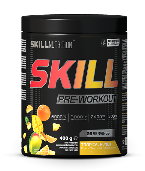 Skill Pre-Workout, Tropical Punch - 400g - Skill Nutrition
