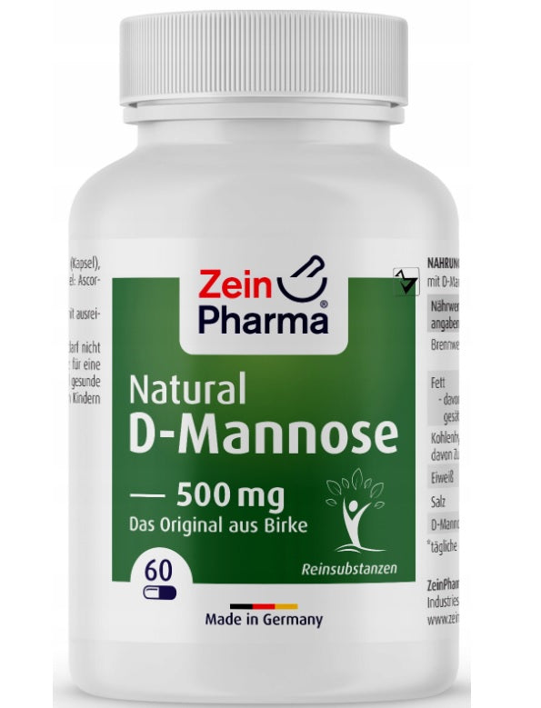 Natural D-Mannose, 500mg - 60 caps - Zein Pharma