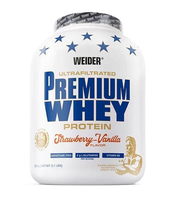 Premium Whey, Strawberry Vanilla - 2300g - Weider