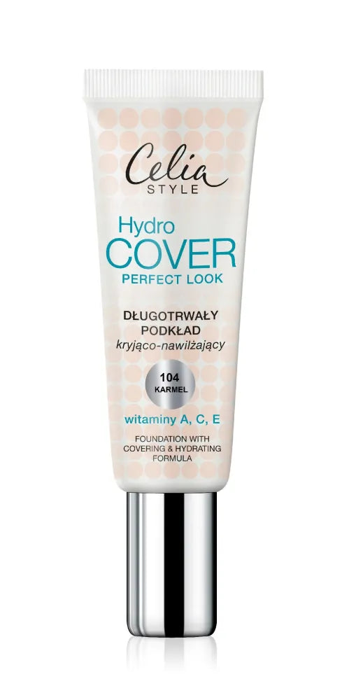 Celia Style Hydro Cover Concealing-Moisturizing Foundation Nr. 104 Karamelė 30ml - Kosmetika