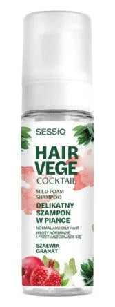 CHANTAL Sessio Hair Vege Foam Shampoo - Šalavijas ir granatas 175g - Kosmetika