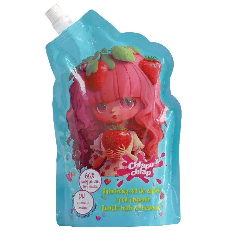 CHLAPU CHLAP Bubble bath and shower gel doypack - strawberry scent 400 ml - Kosmetika