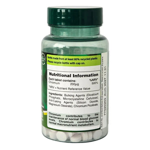 Chromium Picolinate 200mcg - 100 tabs - Holland & Barrett - Papildai