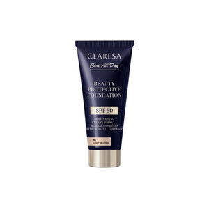 CLARESA Beauty Protective Foundation Moisturizing with SPF 50 1N Light Neutral 30 ml. - Kosmetika