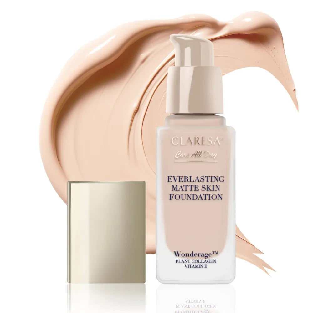 CLARESA Care All Day Everlasting Matte Skin Foundation Matinis ir išlyginantis toninis kremas 04 Natural 32 ml