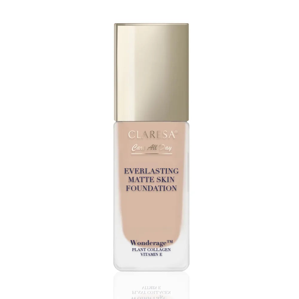CLARESA Care All Day Everlasting Matte Skin Foundation Matinis ir išlyginantis makiažo pagrindas 06 Natural Tan 32 ml