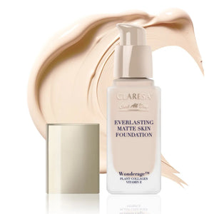 CLARESA Care All Day Everlasting Matte Skin Foundation Matinis ir išlyginantis toninis kremas 02 Šviesiai smėlinis 32