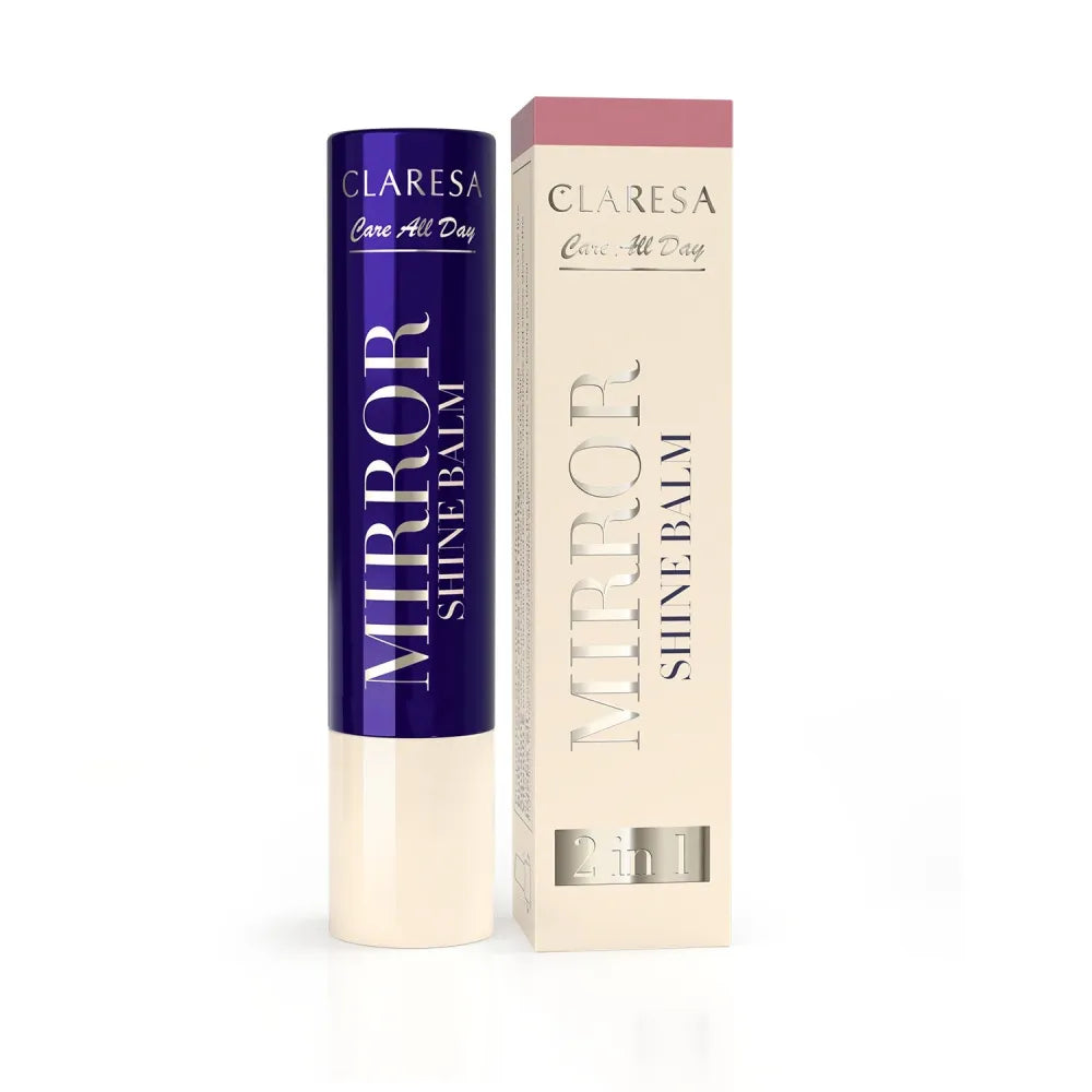 CLARESA Care All Day Mirror Shine Balm 2-in-1 lūpų blizgesio dažai Dreamtime 3 g - Kosmetika