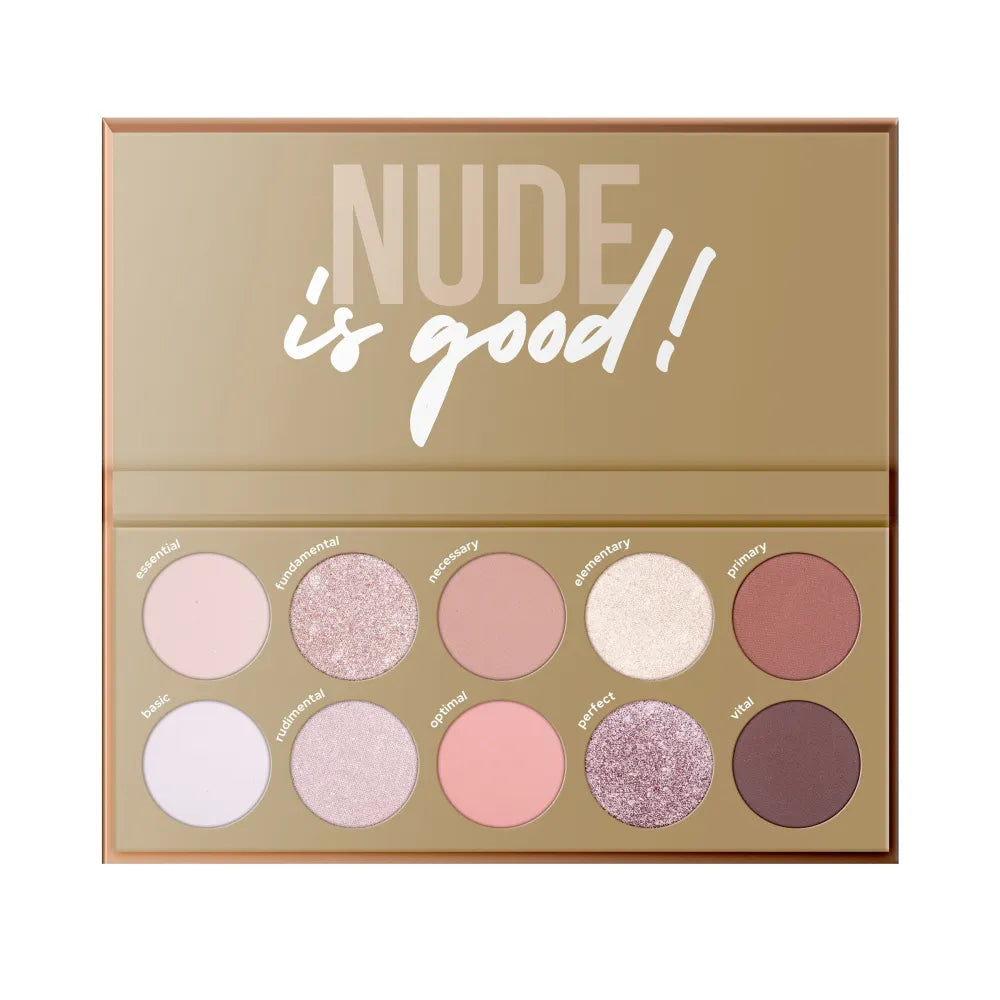 CLARESA Eyeshadow Palette (10) NUDE MANIAC 12g akių šešėlių paletė - Kosmetika
