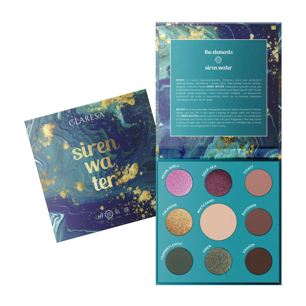 CLARESA Eyeshadow Palette (9) SIREN WATER 12g - Kosmetika