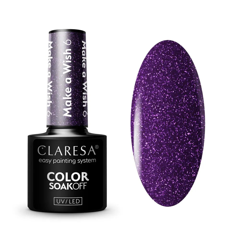 CLARESA Hybrid nagų lakas MAKE A WISH nr. 6 5g - Kosmetika