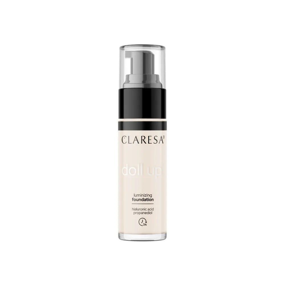 CLARESA Illuminating Foundation Doll Up! No. 01 šviesiai šviesus 34g - Kosmetika