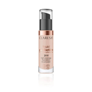 CLARESA Liquid Perfect 2-in-1 Concealer and Covering Primer No. 104 34g - Kosmetika