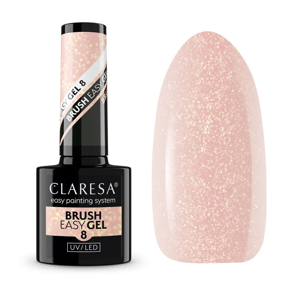 CLARESA N Brush Easy Gel nr 8 - 5 g skaistalai - Kosmetika