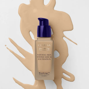 CLARESA Natural Skin Tinted Serum Foundation Primer-Serum with Finish 2WO Medium Olive 32 ml. - Kosmetika