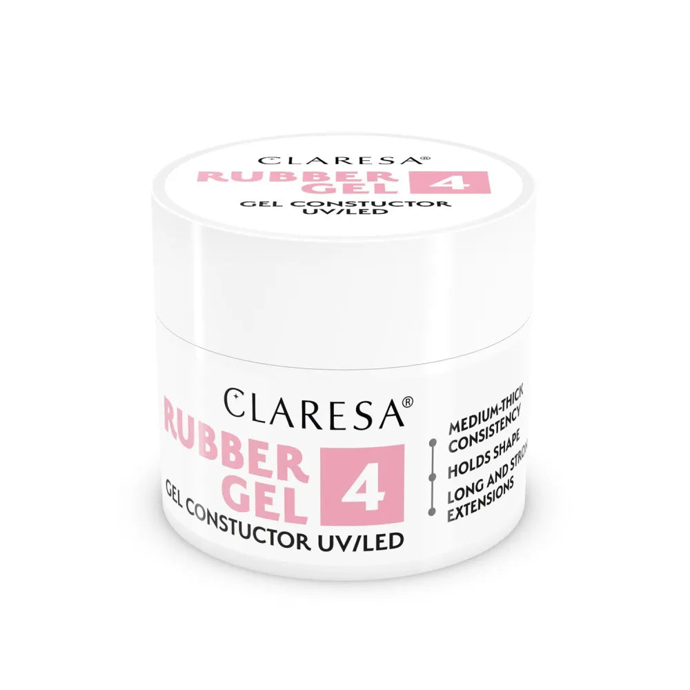 CLARESA Rubber Gel nagams statyti ir pratęsti 04 - 45 g - Kosmetika