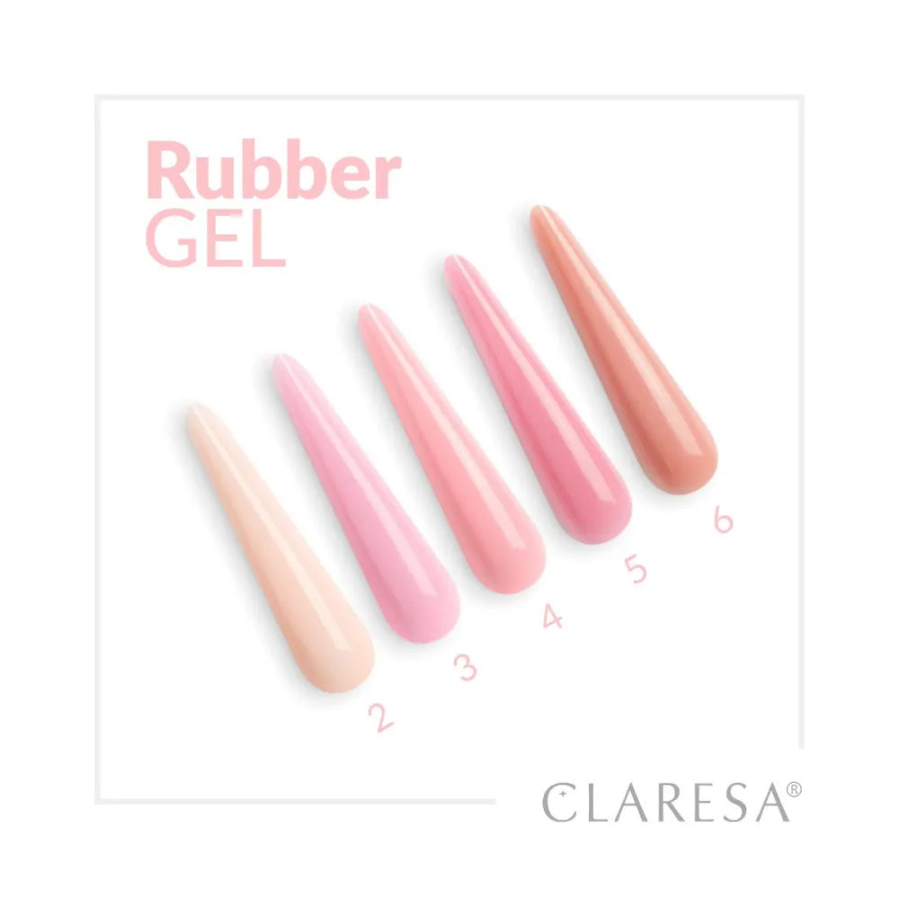 CLARESA Rubber Gel nagams statyti ir pratęsti 06 - 12 g - Kosmetika