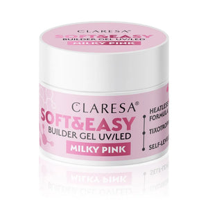 CLARESA Soft&Easy Builder Nail Gel - Pieninė rožinė 90g - Kosmetika