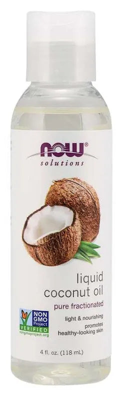 Coconut Oil Liquid Pure Fractionated - 118 ml - NOW Foods - Maistas