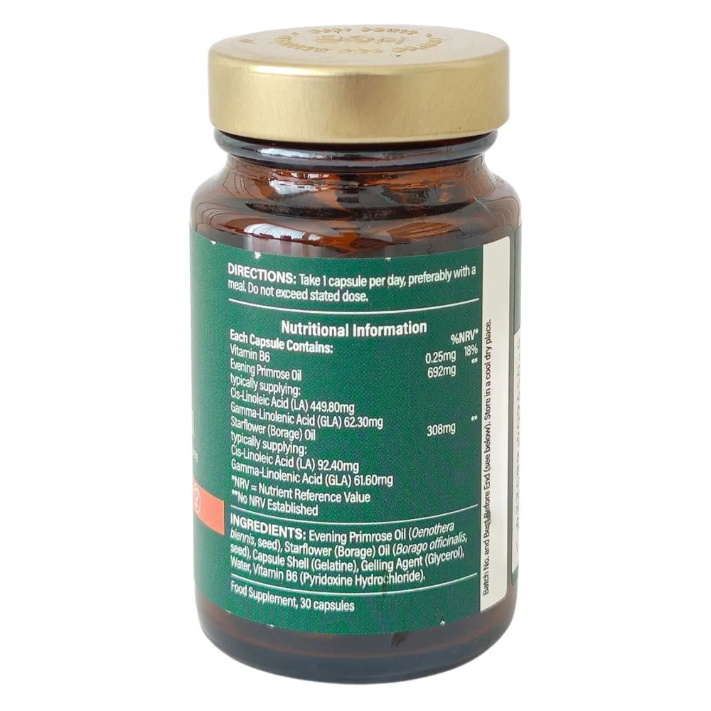 Cold Pressed Evening Primrose Oil + Starflower - 30 caps - Holland & Barrett - Papildai