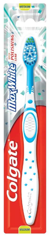 Colgate Max White Medium Toothbrush dantų šepetėlis - Kosmetika