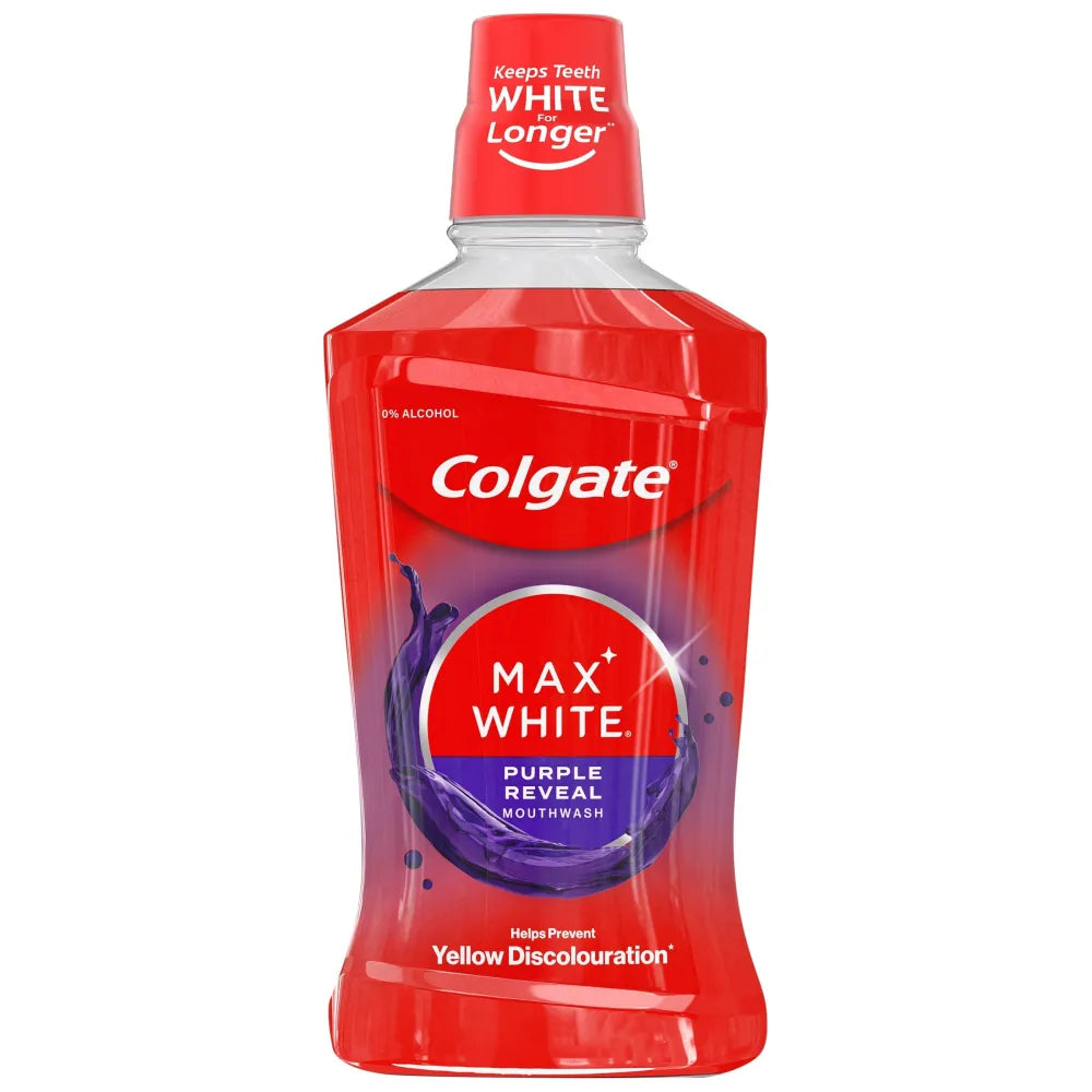 COLGATE Plax Max White mouthwash Purple Reveal 500 ml. - Higiena