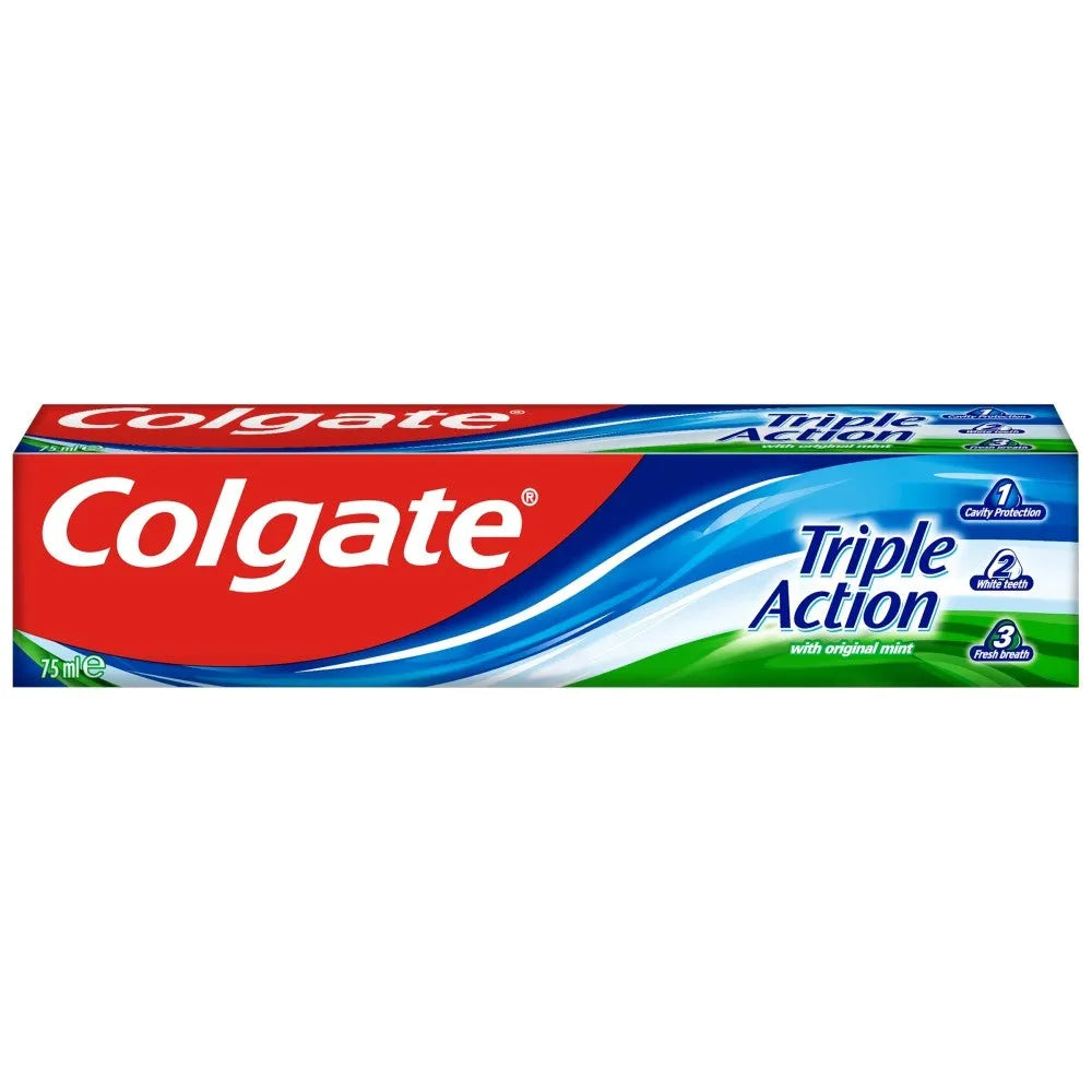 Colgate Triple Action Original Mint Toothpaste 75 ml - Kosmetika