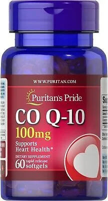 CoQ10 100mg - 60 softgels - Puritan’s Pride - Papildai