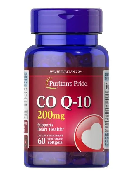 CoQ10 200mg - 60 softgels - Puritan’s Pride - Papildai