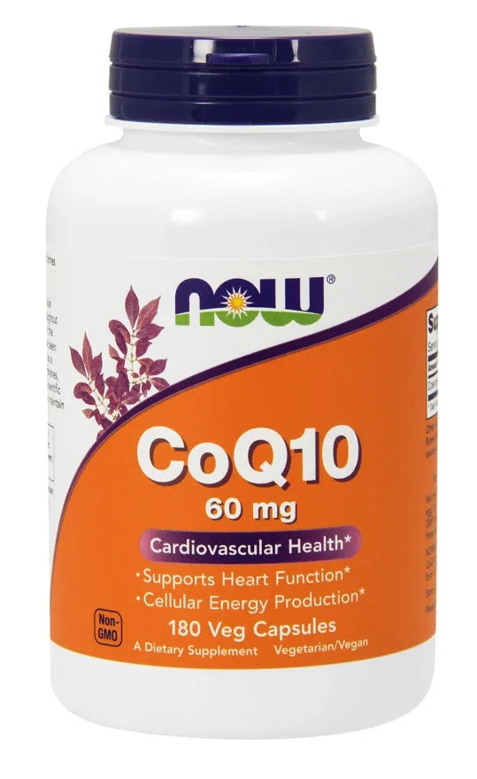 CoQ10 60mg - 180 vcaps - NOW Foods - Papildai