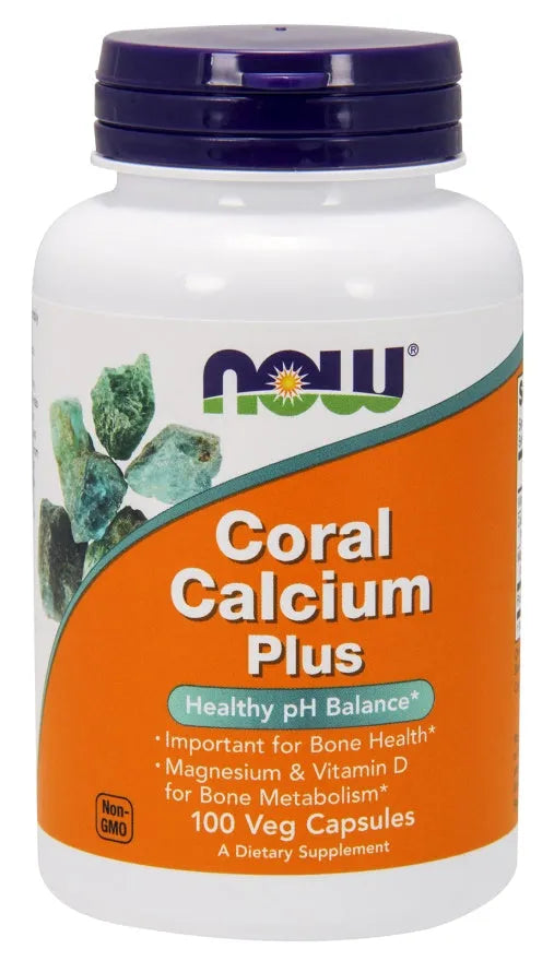 Coral Calcium Plus - 100 vcaps - NOW Foods - Papildai