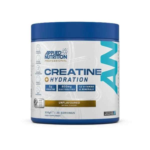 Creatine + Hydration Unflavoured - 330g - Applied Nutrition - Sporto papildai