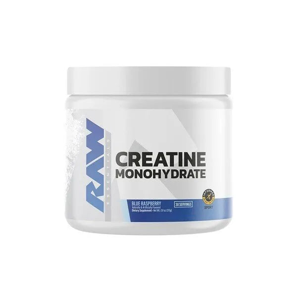 Creatine Monohydrate Blue Raspberry - 213g - Raw Nutrition - Sporto papildai