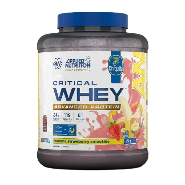 Critical Whey Banana Strawberry Smoothie - 2000g - Applied Nutrition - Sporto papildai
