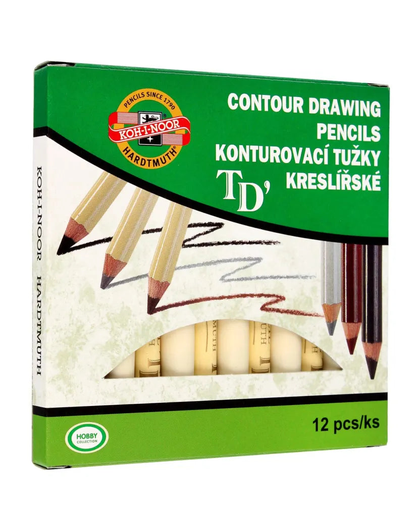 Czech pencil for eye and eyebrow makeup - grafitas 1op.-12vnt. - Kosmetika